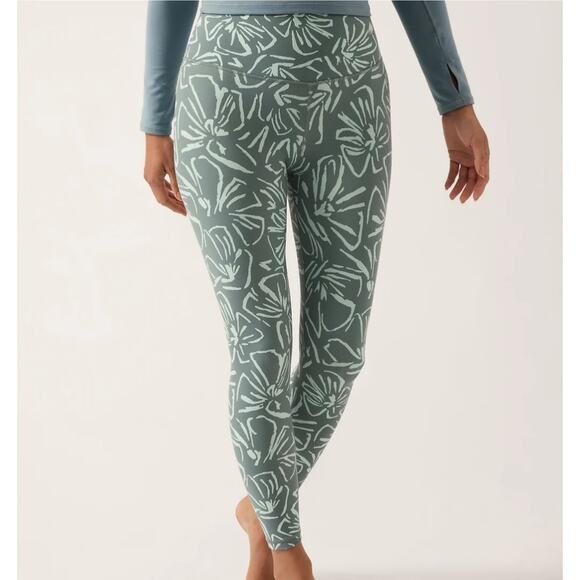 Athleta Women's Leggings Elation Textured 7/8 Tight Medium Floral Print - Picture 1 of 8